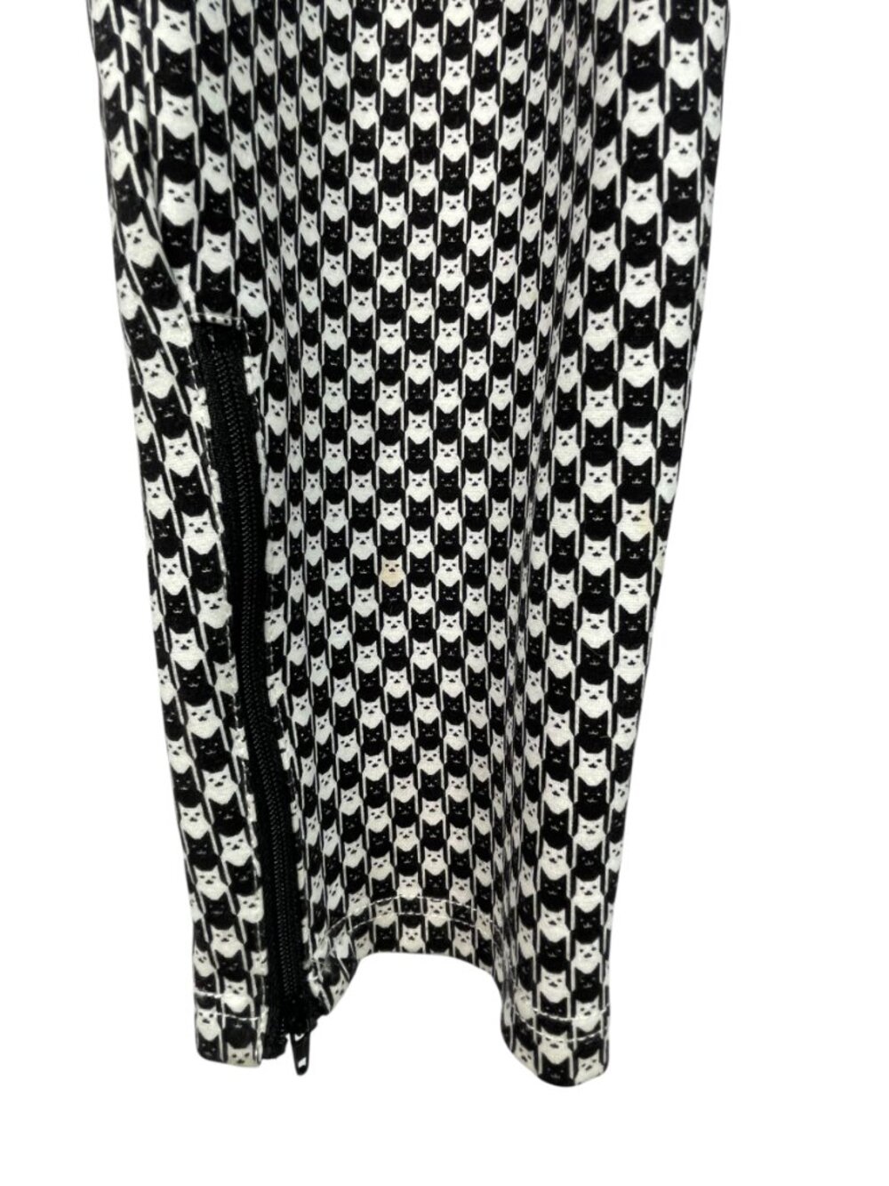 Betabrand Catstooth Dress Pant Yoga Pants Slim Ankle Zip Stretch L - Picture 7 of 10